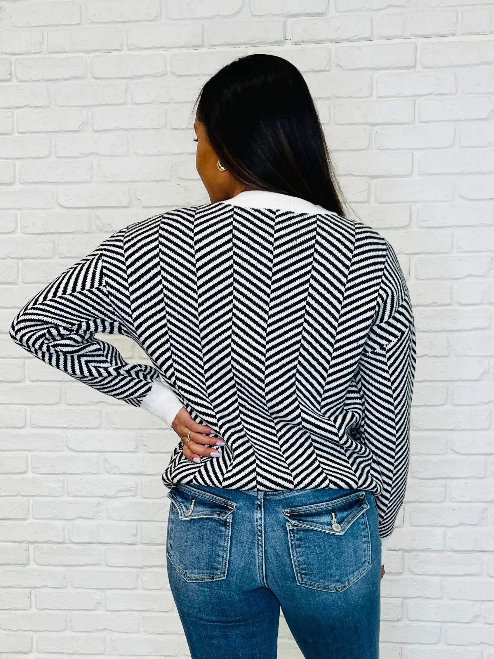 Super Secret Chevron Sweater sold by Charming Charlie product image thumbnail 4