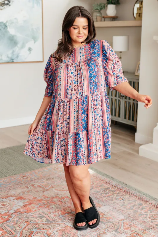 It's a Delicacy Tiered Dress sold by Charming Charlie