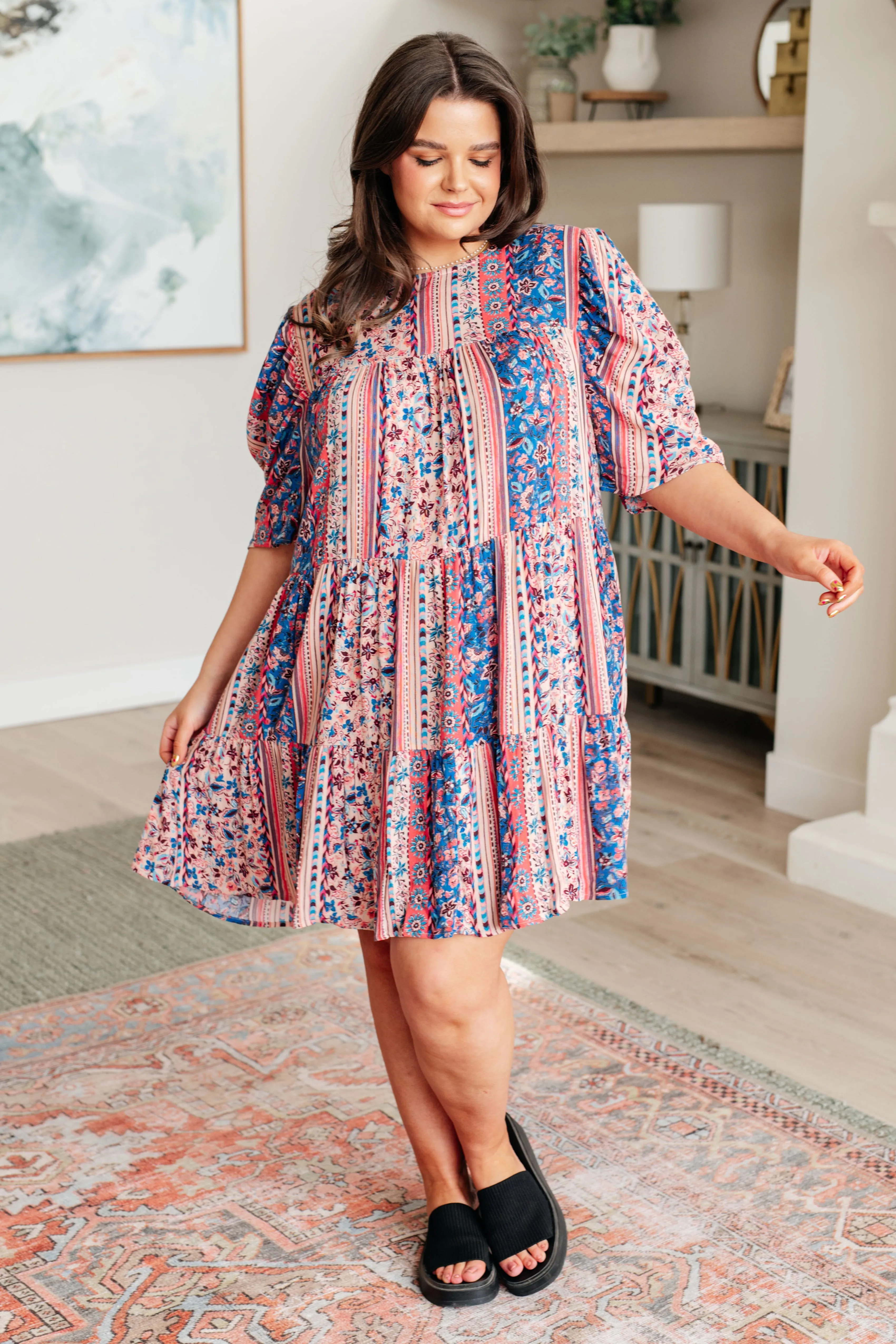 It's a Delicacy Tiered Dress sold by Charming Charlie