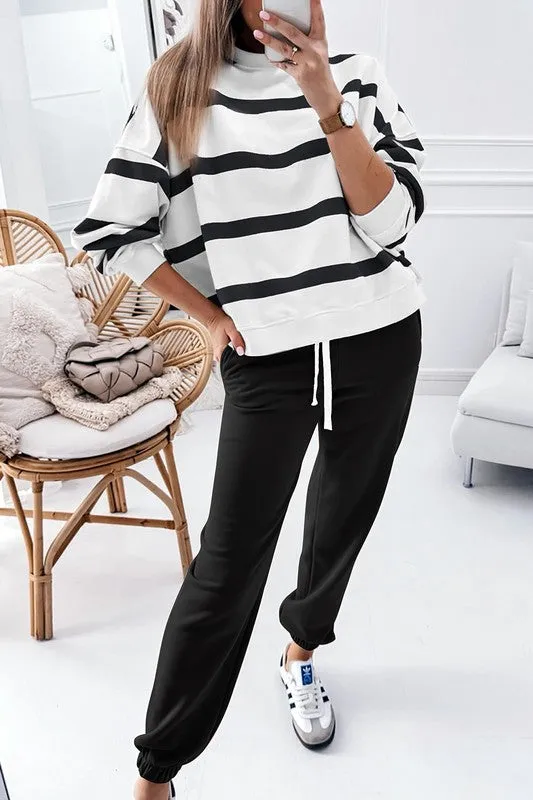 Drop Shoulder Pullover and Jogger Pants Set sold by Charming Charlie product image thumbnail 4