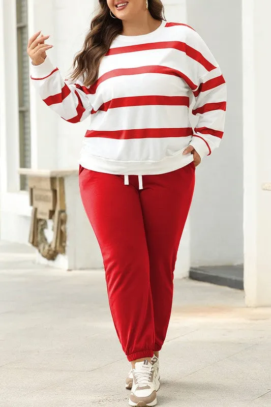 Drop Shoulder Pullover and Jogger Pants Set sold by Charming Charlie product image thumbnail 5