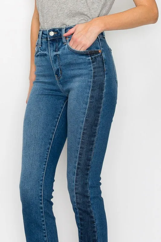 HIGH RISE SLIM STRAIGHT JEANS sold by Charming Charlie product image thumbnail 5