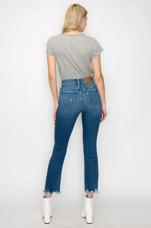 HIGH RISE SLIM STRAIGHT JEANS sold by Charming Charlie product image thumbnail 4