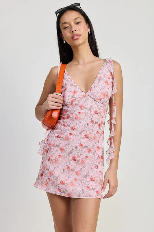 MINI FLORAL V NECK DRESS sold by Charming Charlie