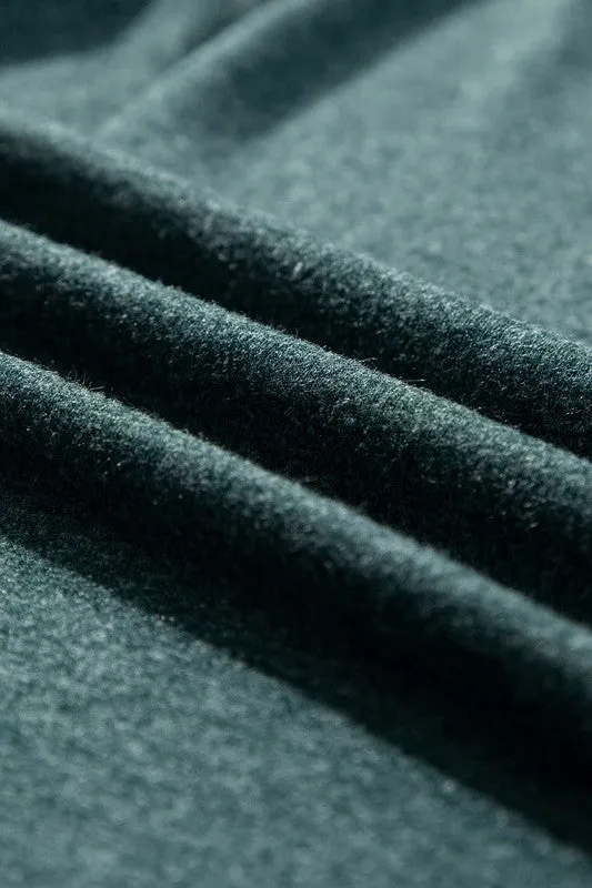 Mist Green Solid Color Long Sleeve V Neck Top sold by Charming Charlie product image thumbnail 4