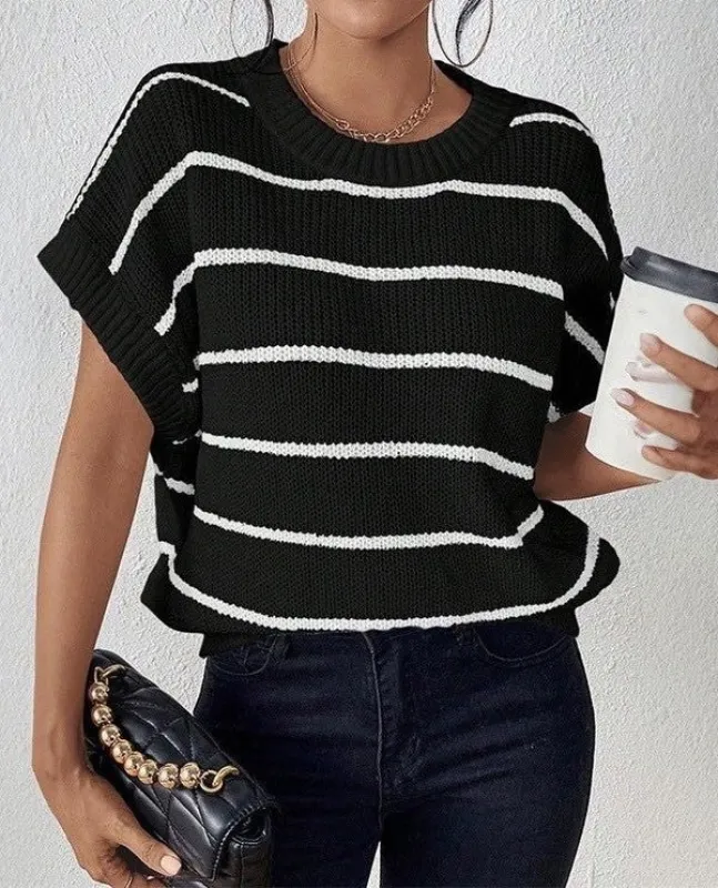 Striped sleeveless sweater sold by Charming Charlie