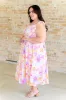 Pastel Petals Floral Midi Dress sold by Charming Charlie