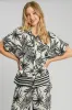 Umgee Full Size Tropical Print Button Down Shirt Plus Size sold by Charming Charlie