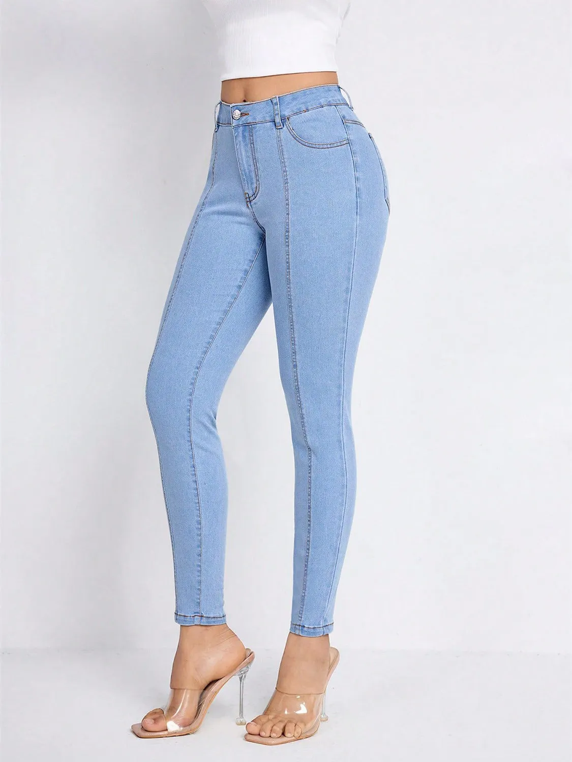 Skinny Jeans with Pockets sold by Charming Charlie product image thumbnail 4