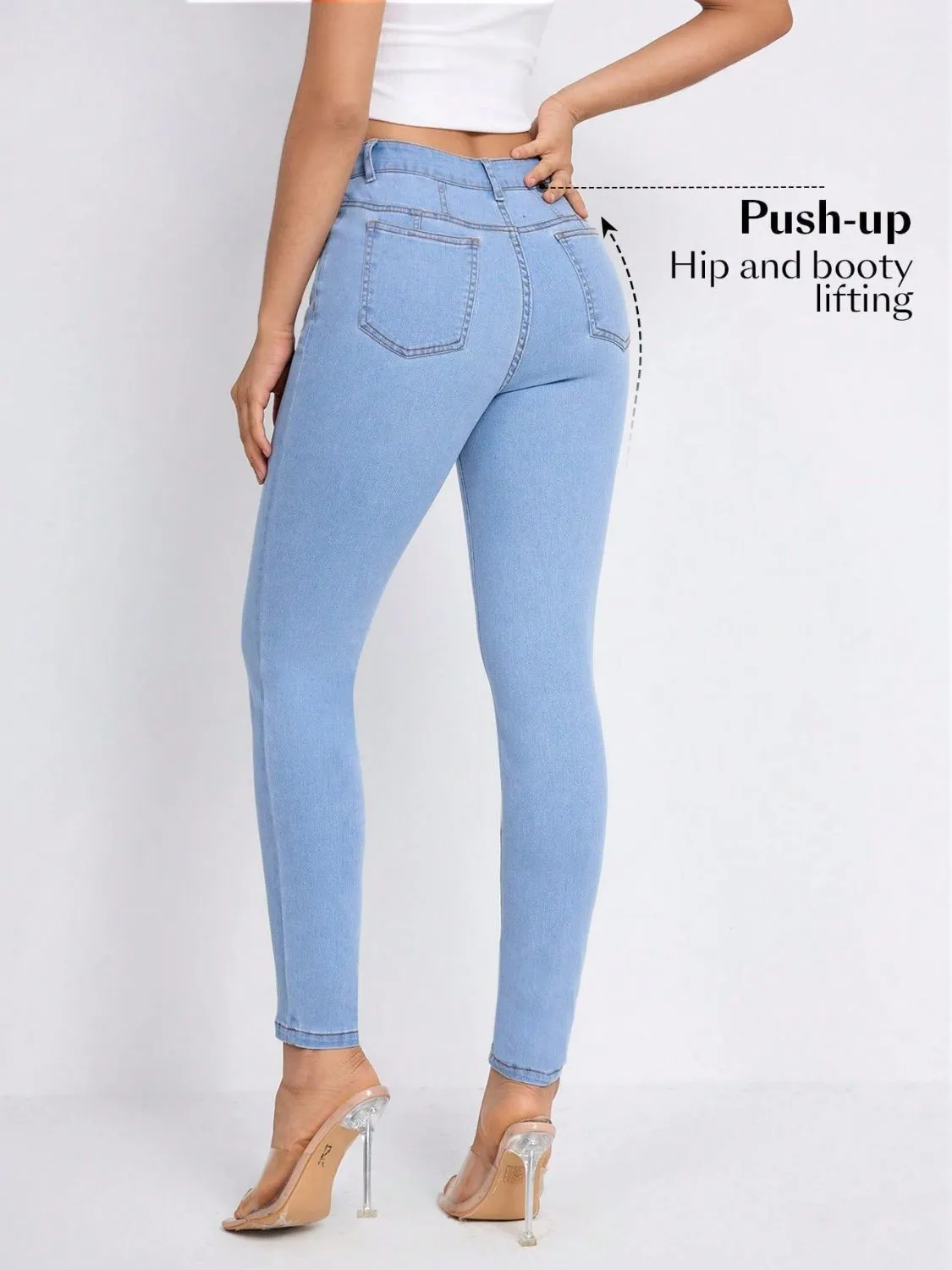 Skinny Jeans with Pockets sold by Charming Charlie product image thumbnail 5
