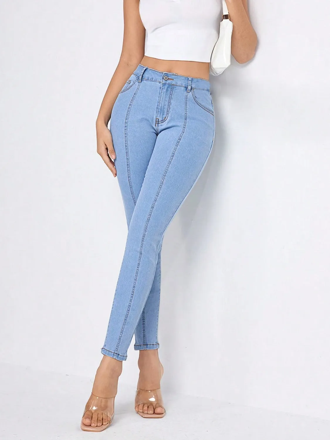 Skinny Jeans with Pockets sold by Charming Charlie product image thumbnail 3