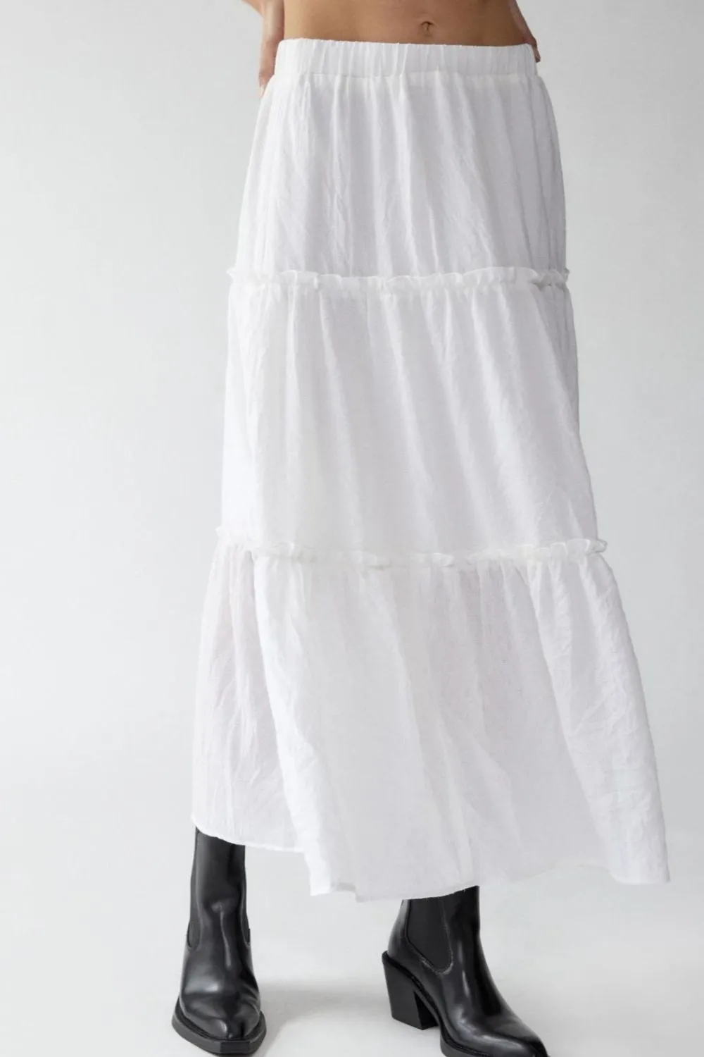 Frill Elastic Waist Skirt sold by Charming Charlie product image thumbnail 4