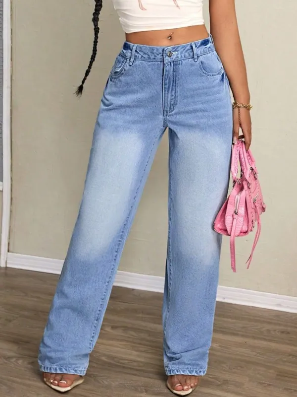 Washed High Waist Jeans sold by Charming Charlie