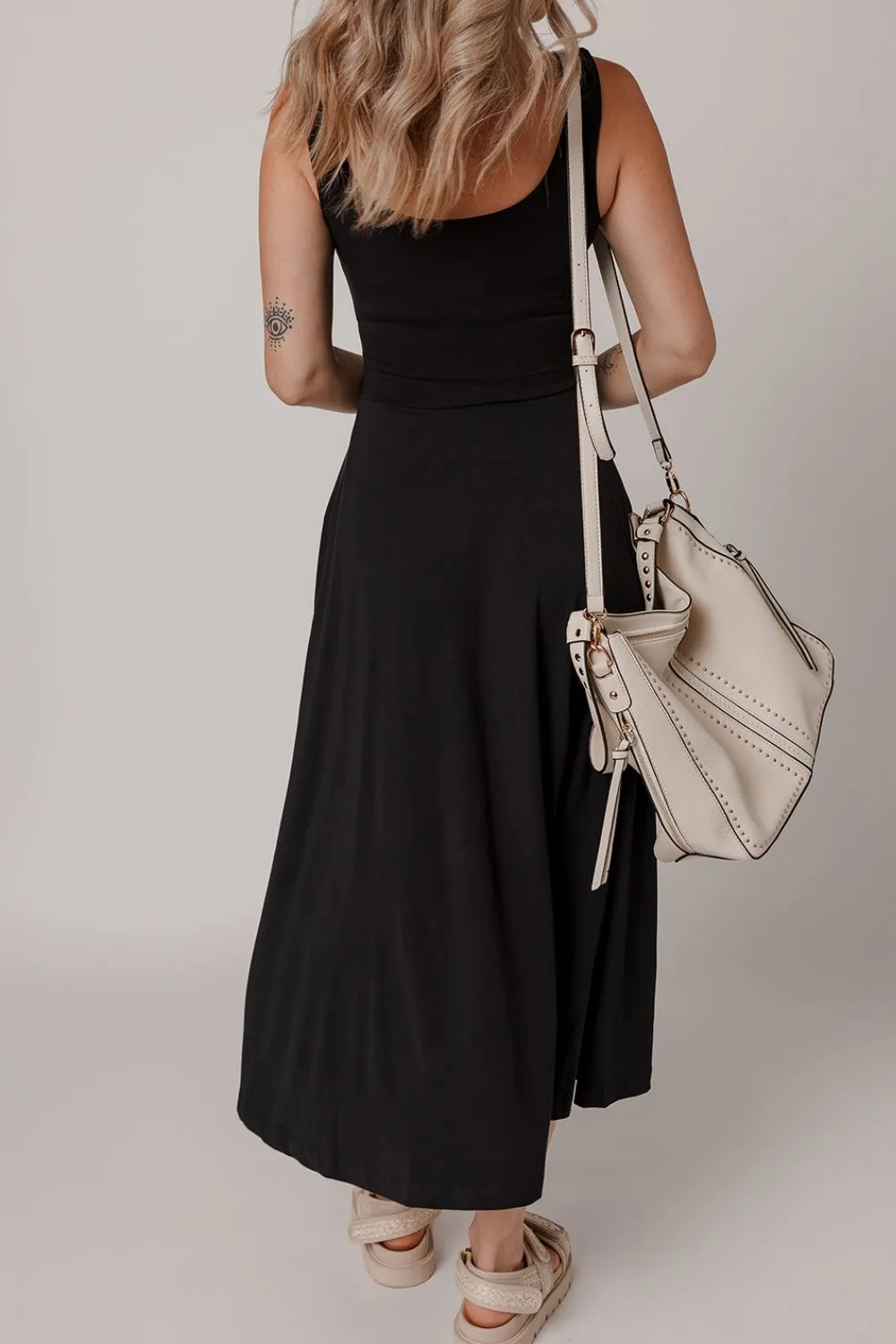 Side Slit Scoop Neck Wide Strap Dress sold by Charming Charlie product image thumbnail 5