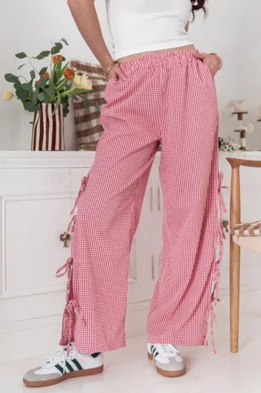 Side Tied Pants with Pockets sold by Charming Charlie