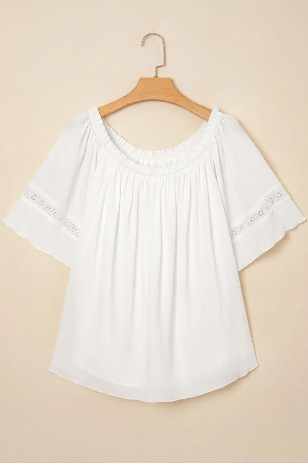 Lace Detail Off-Shoulder Blouse sold by Charming Charlie product image thumbnail 5