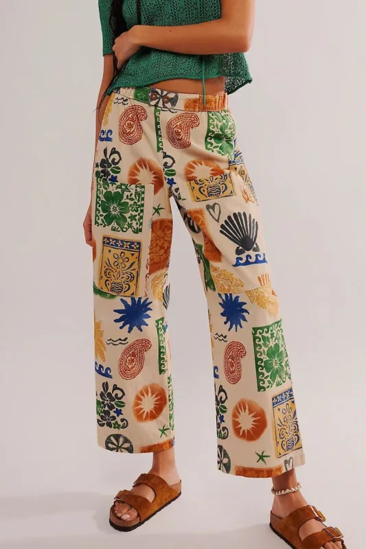 Printed Wide Leg Pants sold by Charming Charlie