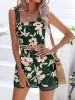 Smocked Printed Square Neck Top and Shorts Set sold by Charming Charlie