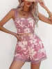 Smocked Printed Square Neck Top and Shorts Set sold by Charming Charlie