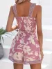 Smocked Printed Square Neck Top and Shorts Set sold by Charming Charlie