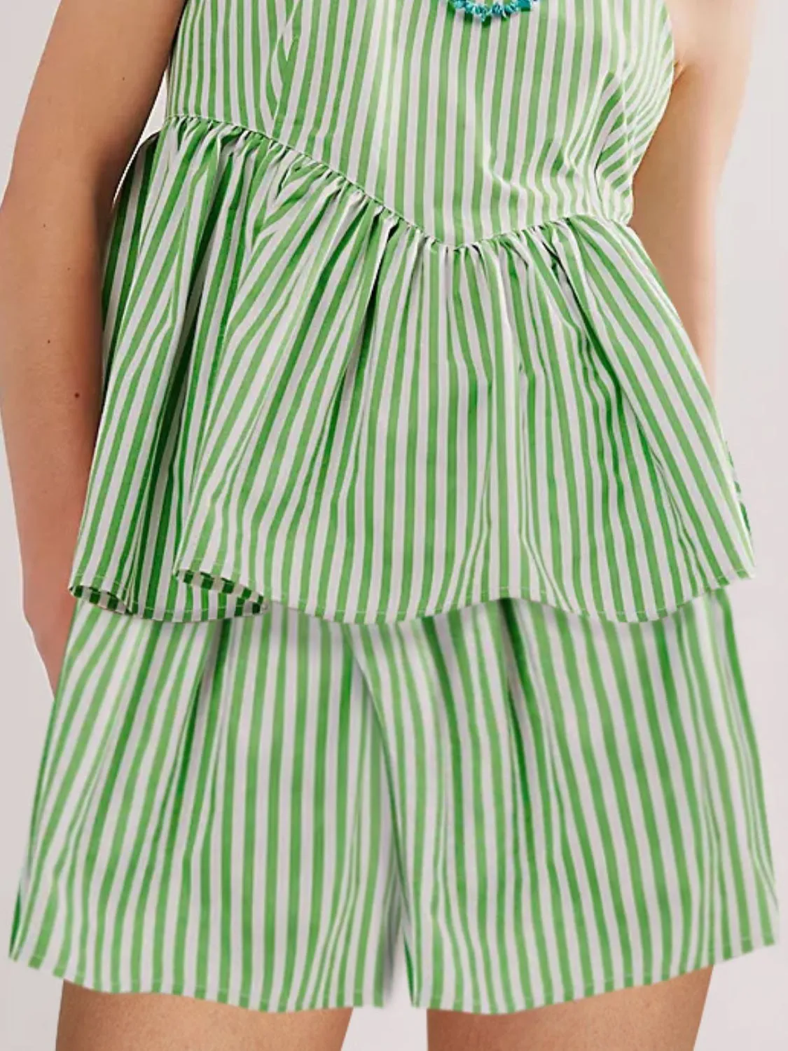 Striped Halter Neck Top and Shorts Set sold by Charming Charlie product image thumbnail 3