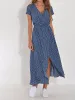 Printed Surplice Short Sleeve Dress sold by Charming Charlie