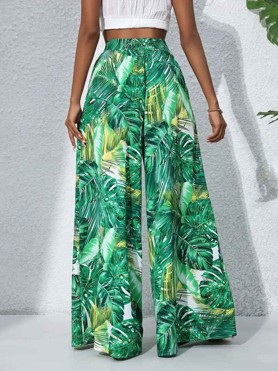 Printed High Waist Wide Leg Pants sold by Charming Charlie product image thumbnail 4