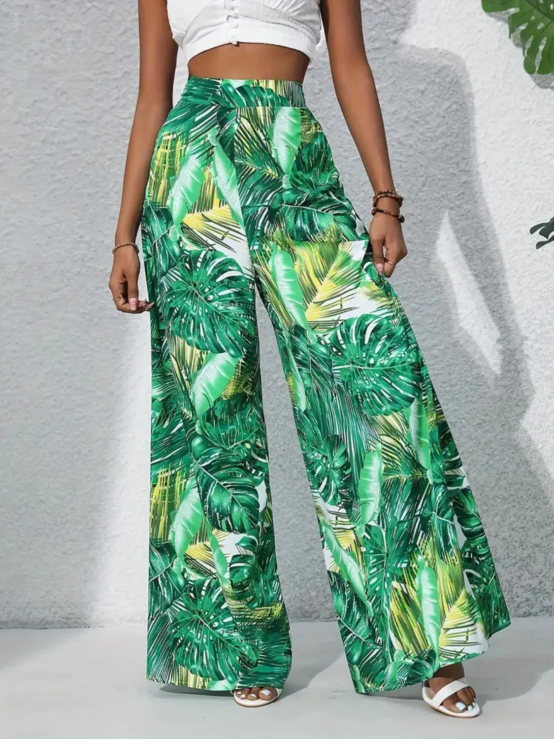 Printed High Waist Wide Leg Pants sold by Charming Charlie product image thumbnail 3
