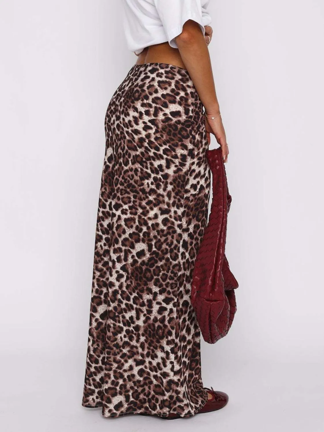 Leopard Maxi Skirt sold by Charming Charlie product image thumbnail 2
