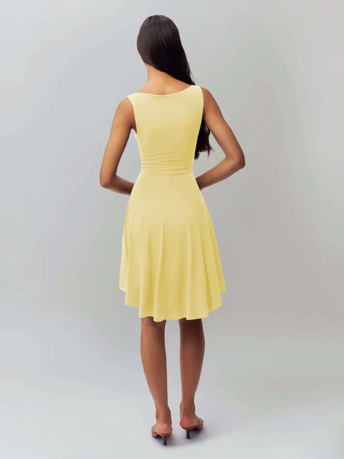 High-Low Round Neck Sleeveless Dress sold by Charming Charlie product image thumbnail 2
