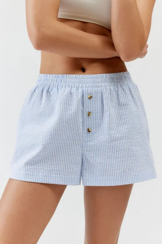 Striped Elastic Waist Shorts sold by Charming Charlie