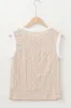 Floral Textured Crew Neck Sleeveless Top sold by Charming Charlie