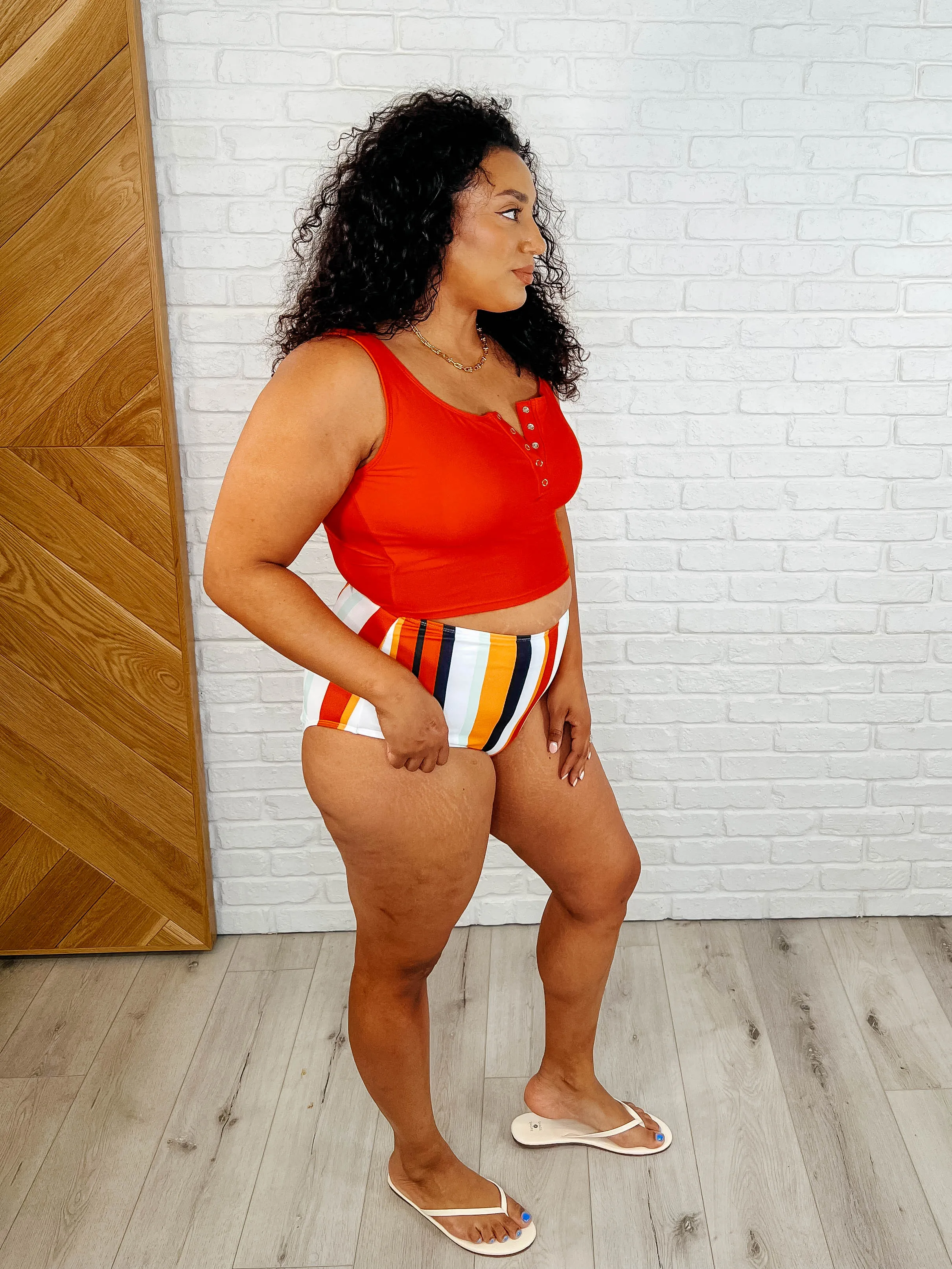 Bermuda Stripe Bottoms in Red sold by Charming Charlie product image thumbnail 4