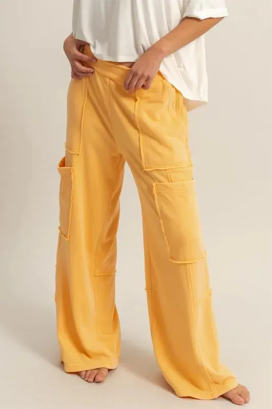 HYFVE Wide Leg Pants with Pockets sold by Charming Charlie