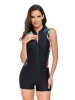Printed Zip Front One-Piece Swimwear sold by Charming Charlie