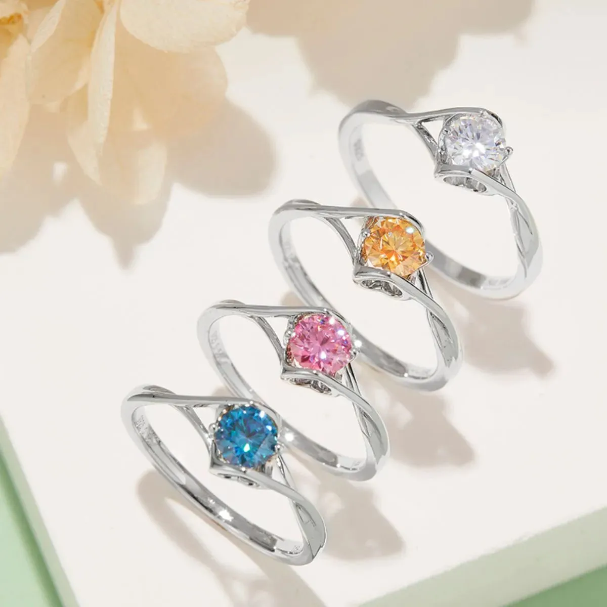 Moissanite 925 Sterling Silver Ring sold by Charming Charlie product image thumbnail 2