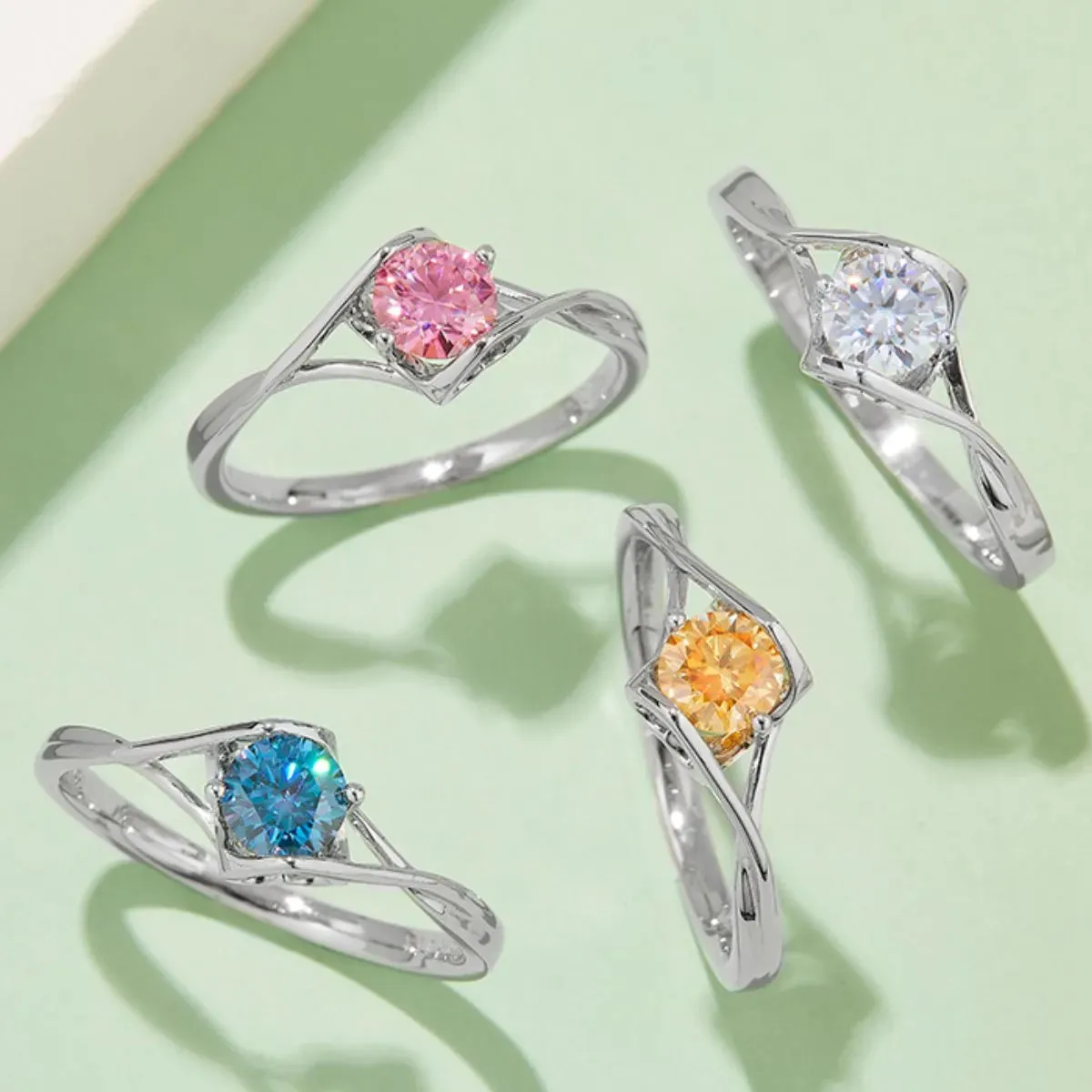 Moissanite 925 Sterling Silver Ring sold by Charming Charlie product image thumbnail 3