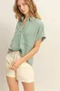 HYFVE Button Down Short Sleeve Shirt sold by Charming Charlie