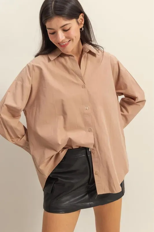 HYFVE Button Down Long Sleeve Shirt sold by Charming Charlie