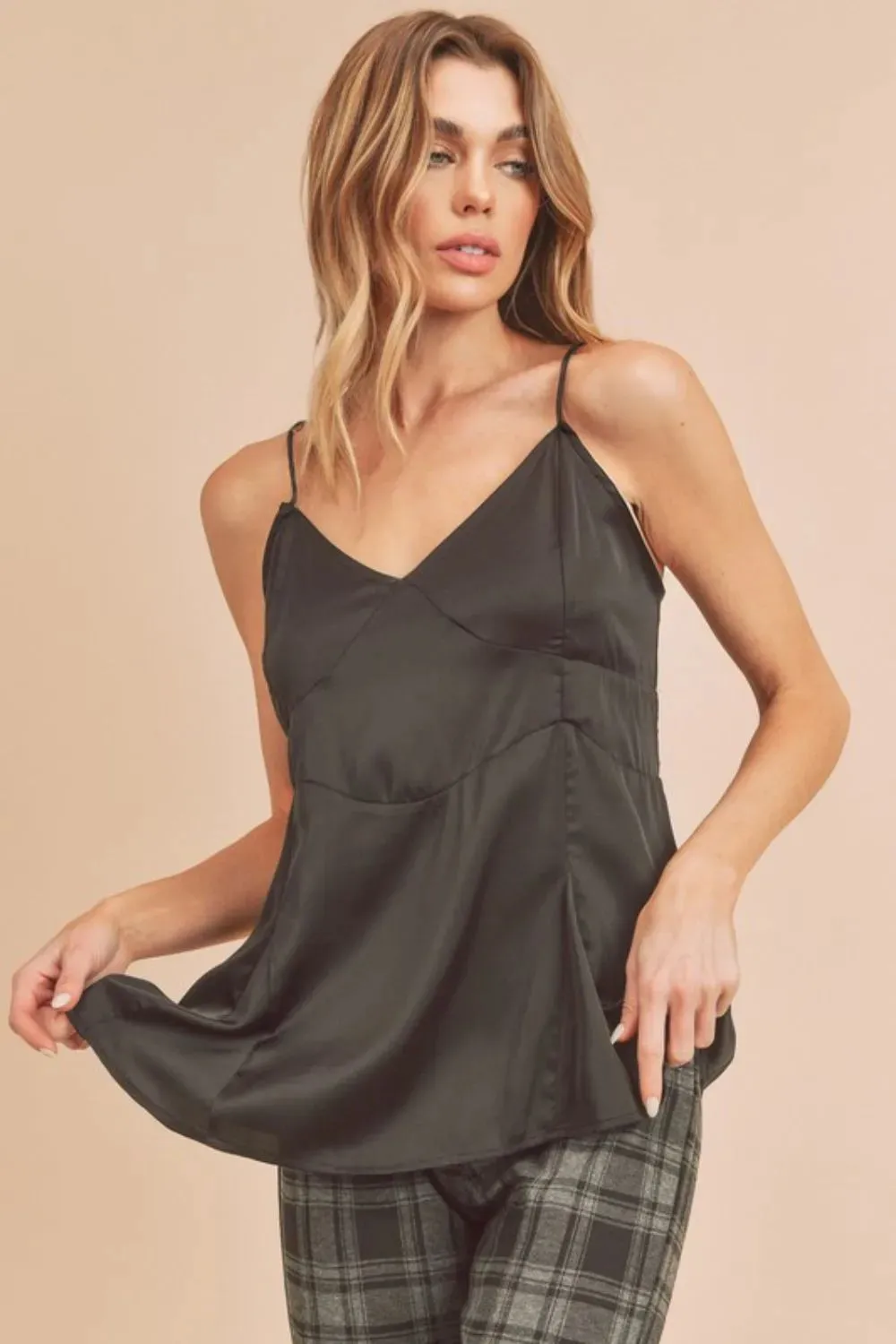 Aemi + Co Tie Back V-Neck Cami sold by Charming Charlie product image thumbnail 2