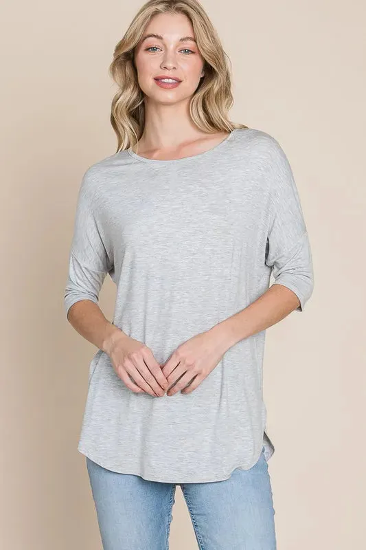 BOMBOM Round Neck Half Sleeve T-Shirt sold by Charming Charlie