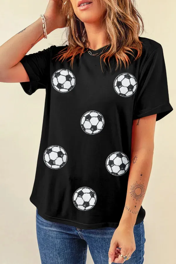 Football Round Neck Short Sleeve T Shirt sold by Charming Charlie product image thumbnail 5