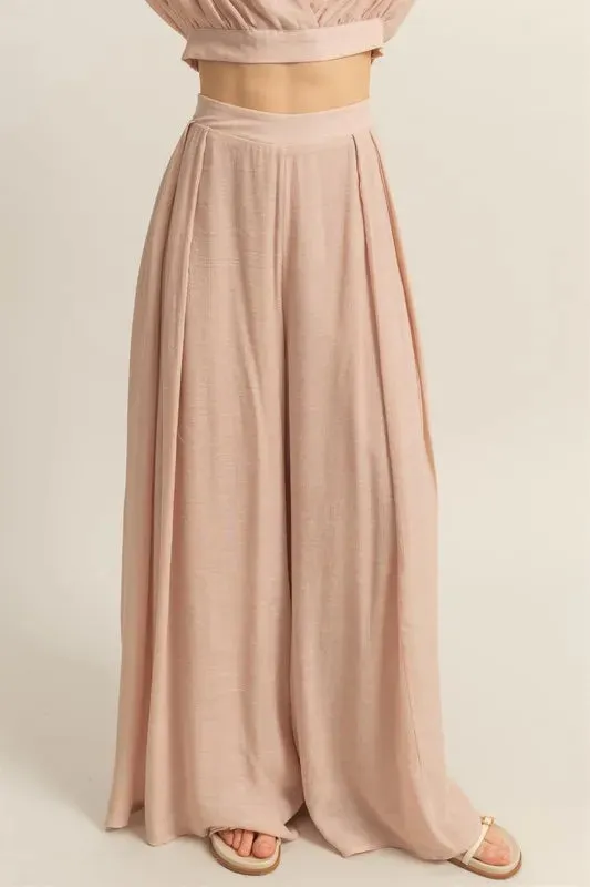 HYFVE Kimono Sleeve Crop Top and Wide Leg Pants Set sold by Charming Charlie product image thumbnail 5