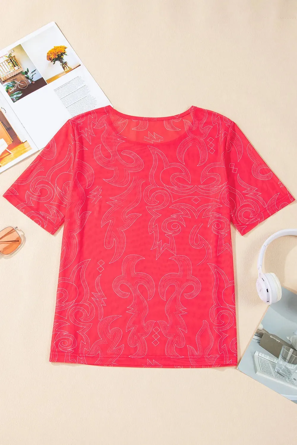 Round Neck Short Sleeve T-Shirt sold by Charming Charlie product image thumbnail 4