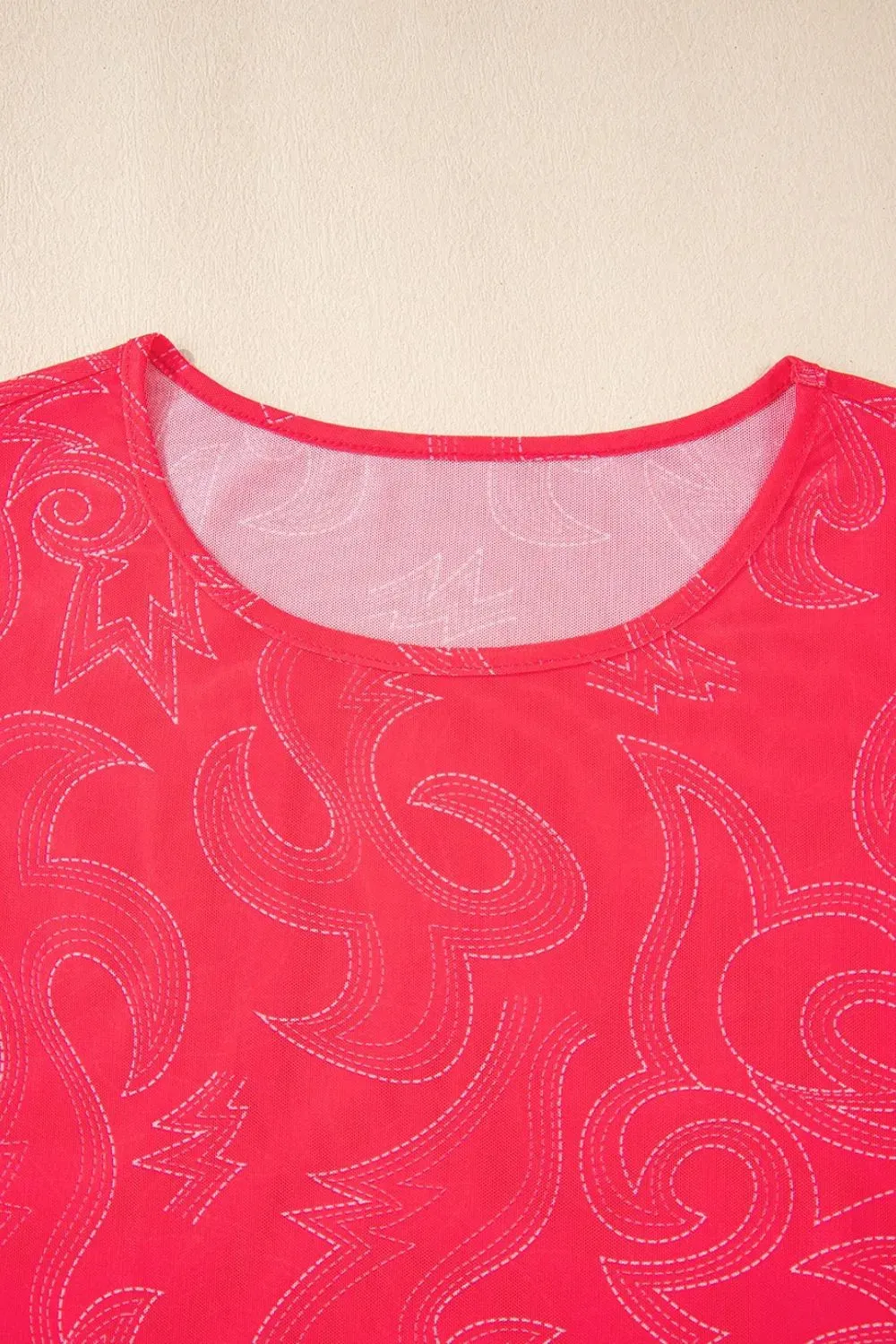 Round Neck Short Sleeve T-Shirt sold by Charming Charlie product image thumbnail 5