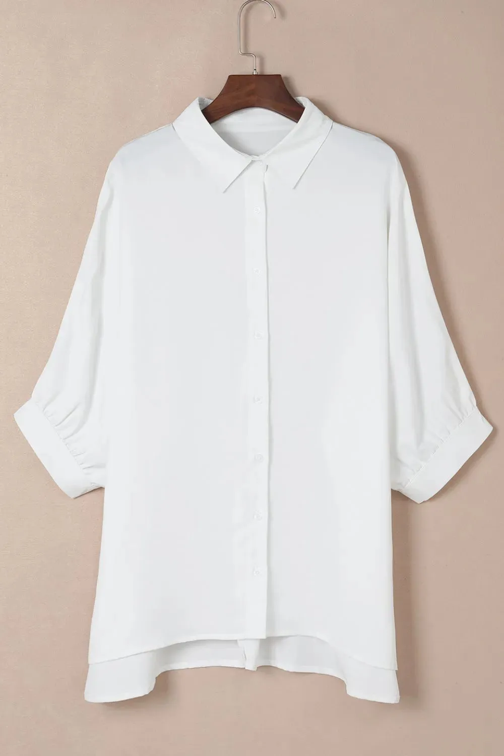 Collared Neck Three-Quarter Sleeve Shirt sold by Charming Charlie product image thumbnail 4