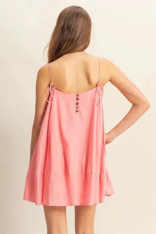 HYFVE A-Line Flowy Mini Cami Dress with Pockets sold by Charming Charlie product image thumbnail 2