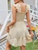 Smocked Square Neck Wide Strap Dress sold by Charming Charlie