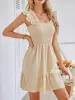 Smocked Square Neck Wide Strap Dress sold by Charming Charlie