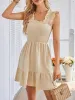 Smocked Square Neck Wide Strap Dress sold by Charming Charlie